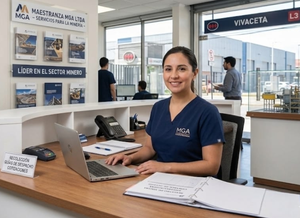 Secretaría Administrativa y Recepcionista para el Sector Minero